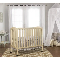 Dream On Me (Curved) 3 In 1 Folding Portable Crib + Free 3" Mattress -Megababies USA 683 FW RmScene 700x700 1