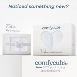 Comfy Cubs Muslin Cotton Burp Cloths -Megababies USA 6White10PMBCBrandupdateinfo2000X2000 4c37be39 b314 403f b867 738df79b82cc