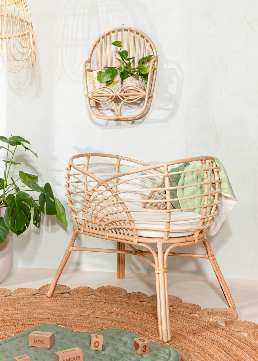 Coco Village Rattan Bassinet 2 Coco Village Rattan Bassinet - Image 2