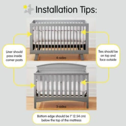 BreathableBaby Classic Mesh Liner For Full-Size Cribs (Covers 3 Or 4 Sides) 14 BreathableBaby Classic Mesh Liner For Full-Size Cribs (Covers 3 Or 4 Sides) -Megababies USA 6 Liners 4sideslattedandsolidbackinstallation 720x d581f7fc 4ed1 4516 8f51 30f79c7d3025
