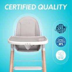 Children Of Design 6-in-1 Deluxe High Chair With Seat Cushion -Megababies USA 714MK7A5ZCL. SL1500