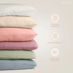 Comfy Cubs Toddler Pillow With Soft Muslin Cotton Pillowcase 12 Comfy Cubs Toddler Pillow With Soft Muslin Cotton Pillowcase -Megababies USA 773614aca501721b957258866d5230dde0ccc77adf636976c298345b7ca3b022