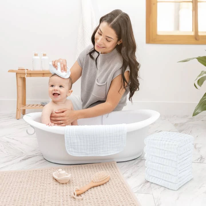 Comfy Cubs Muslin Cotton Baby Washcloths 4 Comfy Cubs Muslin Cotton Baby Washcloths - Image 4