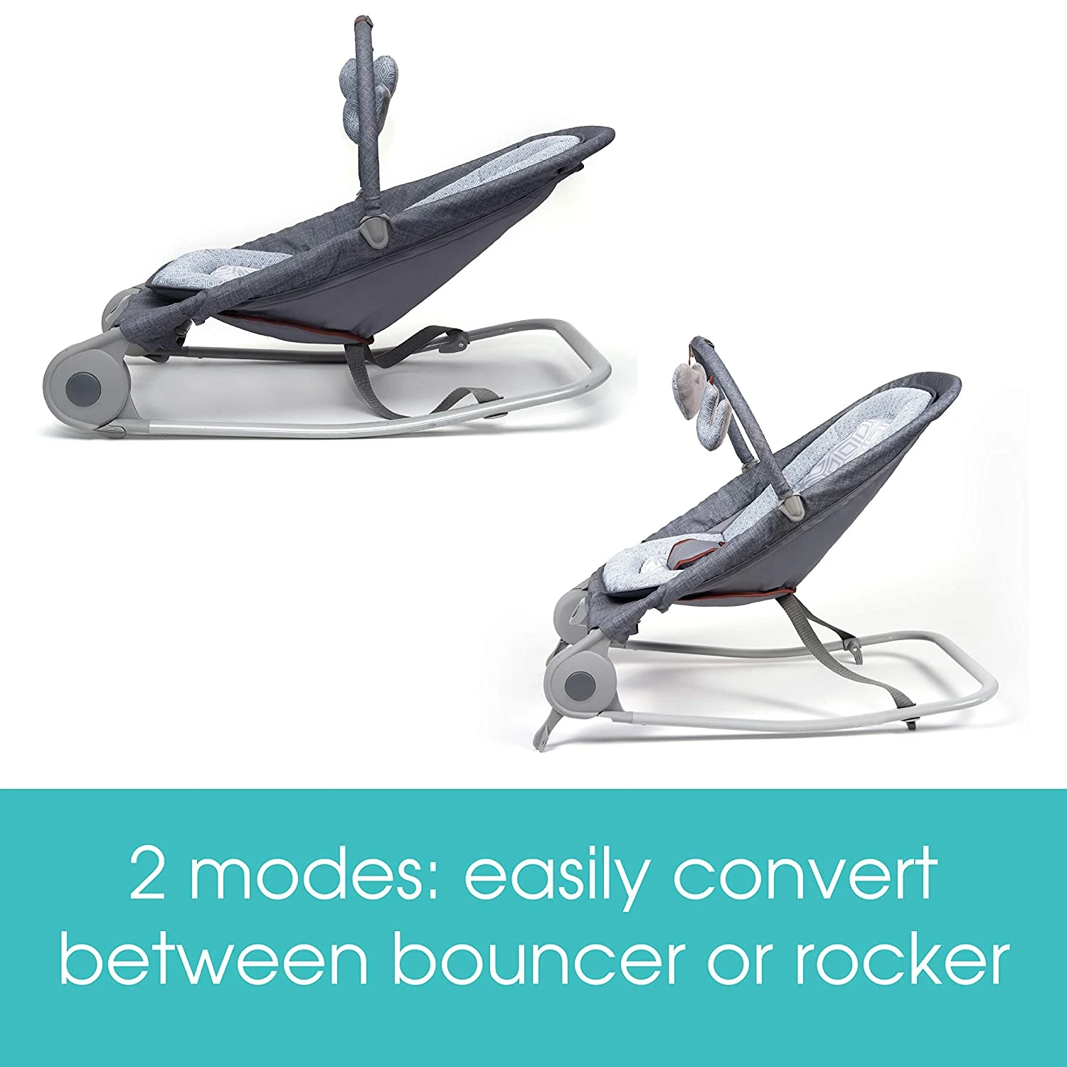 Summer Infant 2-in-1 Bouncer & Rocker Duo 4 Summer Infant 2-in-1 Bouncer & Rocker Duo - Image 4