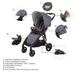 Valco Baby Trend 4 Full-Size Stroller -Megababies USA 81OhbtH3 sL. SL1500