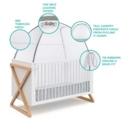 Green Frog 2-in-1 Baby Crib Safety Net And Pop-Up Tent -Megababies USA 81ach0X2kBL. SL1500