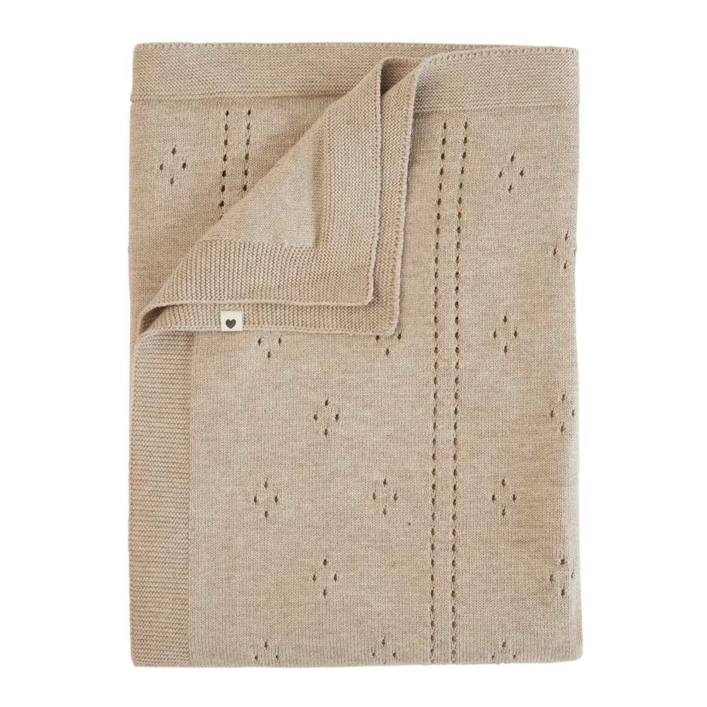 BIBS Knitted Blanket Pointelle 1 BIBS Knitted Blanket Pointelle