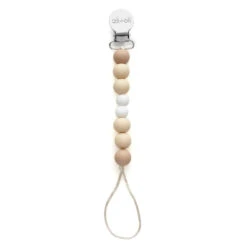 Ali+Oli Silicone Pacifier Clip -Megababies USA Ali OliPacifierClipNATURAL2