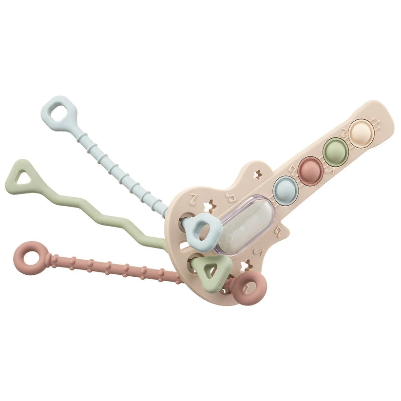Ali+Oli Guitar-Shaped Sensory Pull & Teether Activity Toy 3 Ali+Oli Guitar-Shaped Sensory Pull & Teether Activity Toy - Image 3