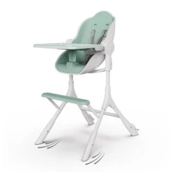 Oribel Cocoon Z 3-Stage High Chair -Megababies USA AngledCocoonZHighChair LoungerinGreen 1000x 94c3a795 584e 425b 8aa6 558e21bb27c1