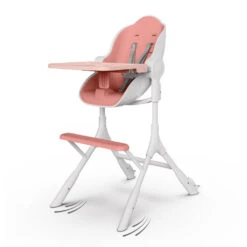 Oribel Cocoon Z 3-Stage High Chair -Megababies USA AngledCocoonZHighChair LoungerinPink 1000x 5f47a4fa 4521 439d bcc7 d2c86c9e5e62