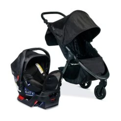 Britax B-Free + B-Safe Gen2 Flexfit Plus Travel System -Megababies USA B Free B SafeGen2FlexFitPlus ATF Midnight 01
