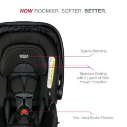 Britax B-Free + B-Safe Gen2 Flexfit Plus Travel System -Megababies USA B Free B SafeGen2FlexFitPlus ATF Midnight 03
