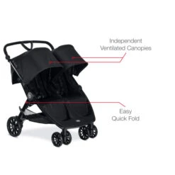 Britax B-Lively Double Stroller -Megababies USA B LIVELY DOUBLE US CAN RAVEN 04 2021 05 18 163118