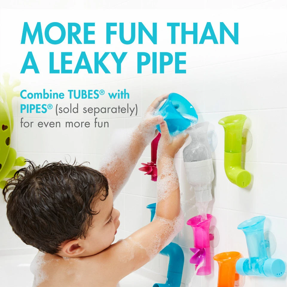 Boon Tubes Building Bath Toy Set 6 Boon Tubes Building Bath Toy Set - Image 6