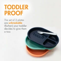 Boon CHOW Food-Safe Platinum Silicone Plate Set 18 Boon CHOW Food-Safe Platinum Silicone Plate Set -Megababies USA B11547 SH A07 01101.1678379062