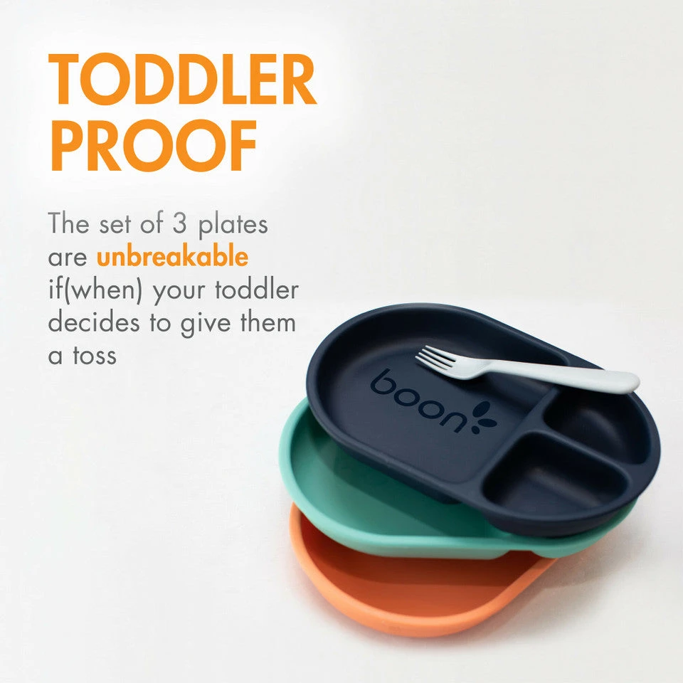 Boon CHOW Food-Safe Platinum Silicone Plate Set 3 Boon CHOW Food-Safe Platinum Silicone Plate Set - Image 3