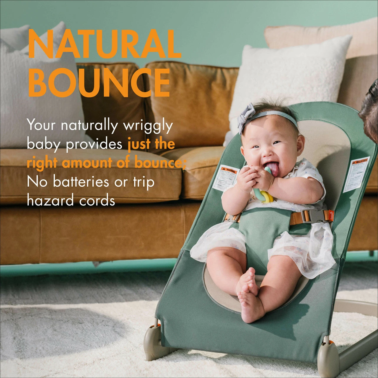 Boon SLANT Portable Baby Bouncer 10 Boon SLANT Portable Baby Bouncer - Image 10