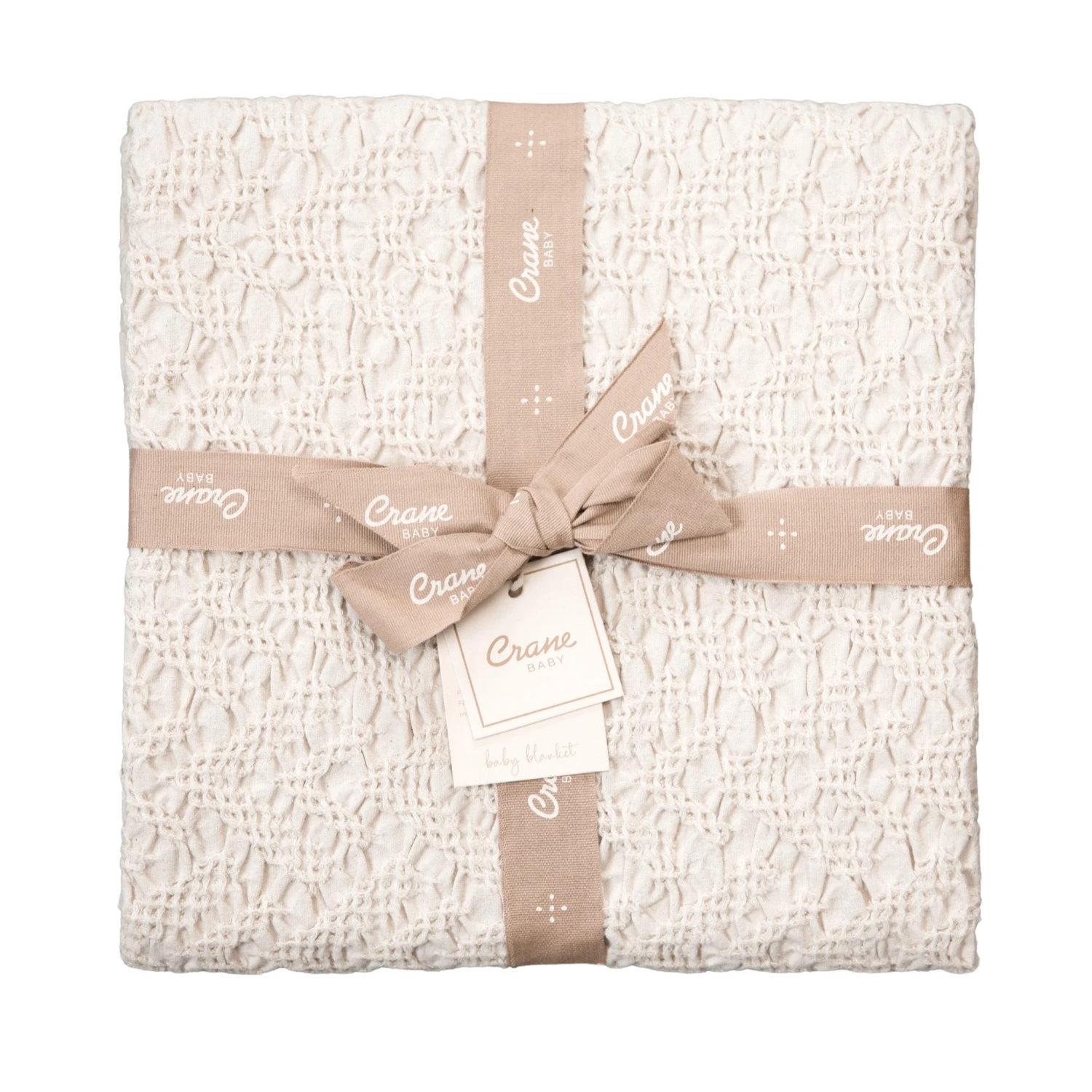 Crane Baby Oatmeal Boho Knit Blanket 1 Crane Baby Oatmeal Boho Knit Blanket