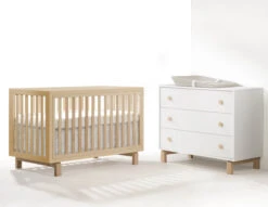 Tulip Bjorn Classic Convertible Crib 8 Tulip Bjorn Classic Convertible Crib -Megababies USA BJORNNEWPICS 2 Piece All Natural 1