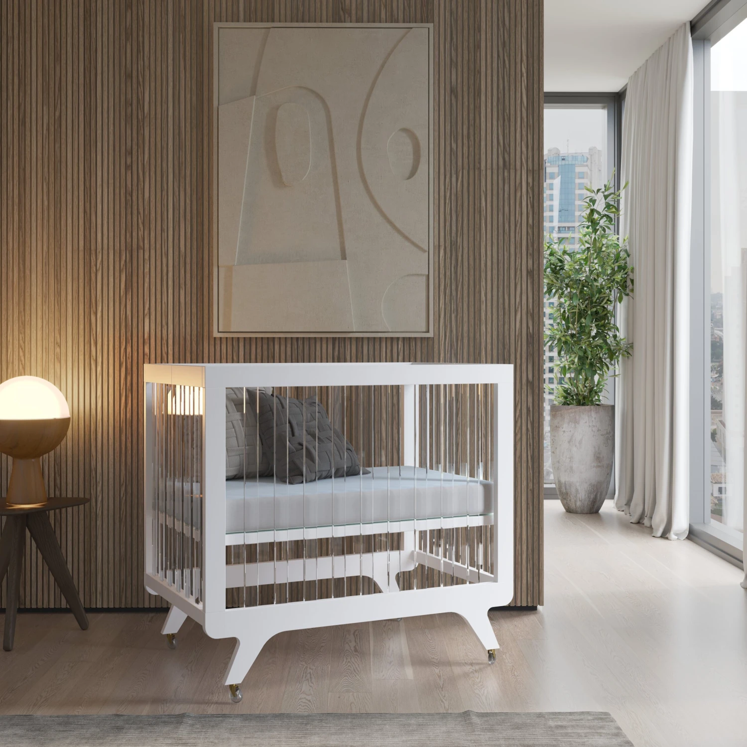 Melo Caress V-leg Portable Crib 1 Melo Caress V-leg Portable Crib