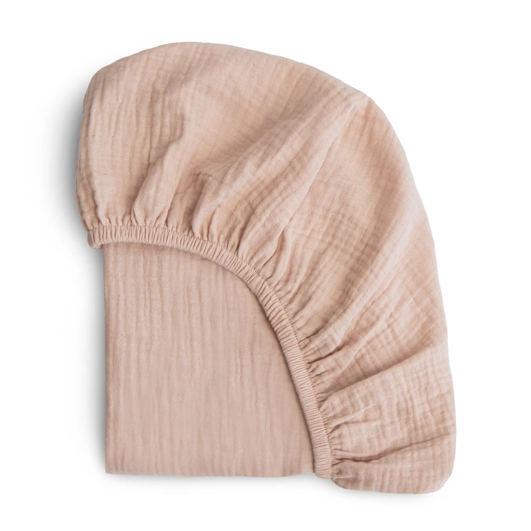 Mushie Extra Soft Muslin Bassinet Sheet 2 Mushie Extra Soft Muslin Bassinet Sheet - Image 2