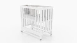 Melo Caress Mini Portable Crib -Megababies USA CaressMiniWhitePAcrylic