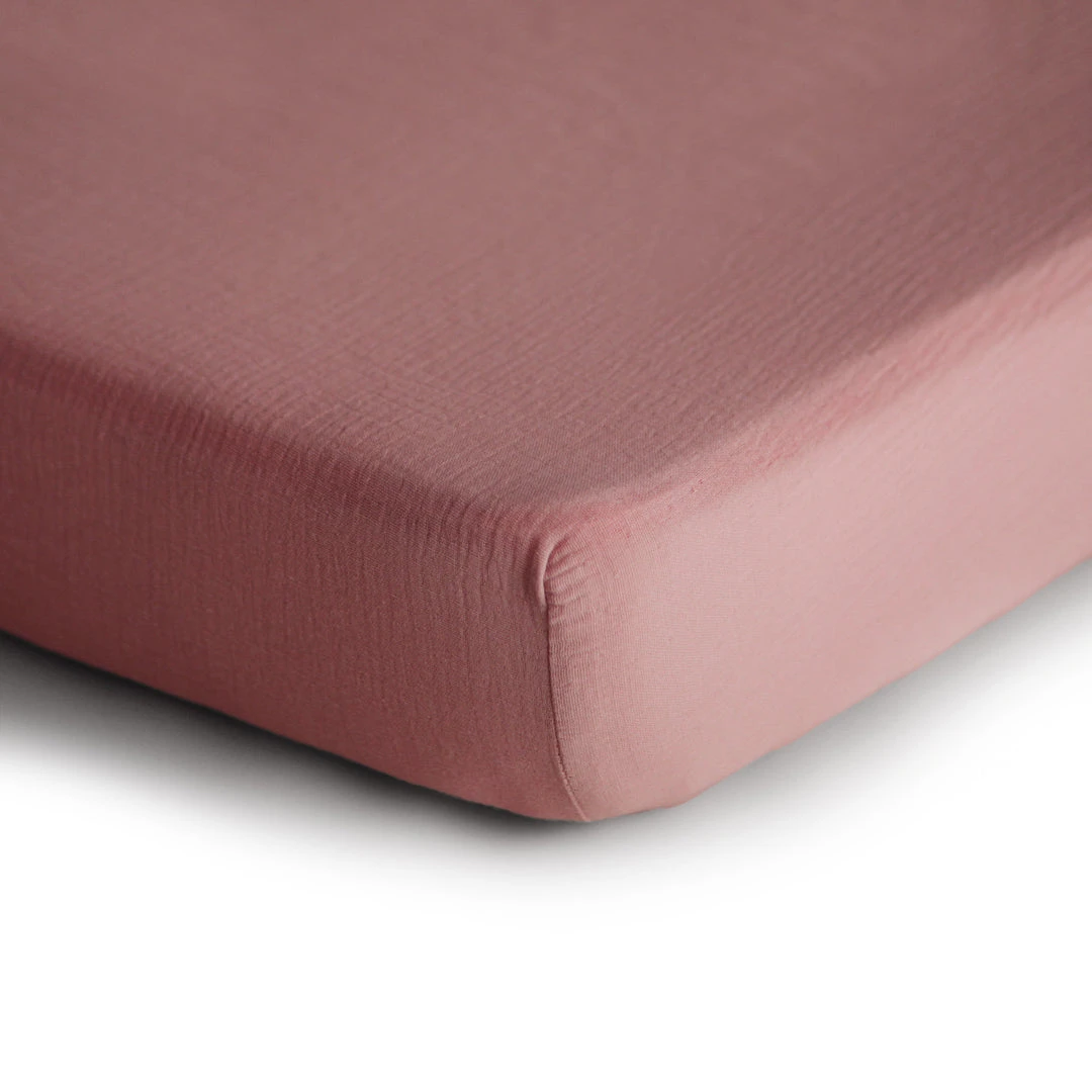 Mushie Extra Soft Muslin Mini Crib Sheet 10 Mushie Extra Soft Muslin Mini Crib Sheet - Image 10