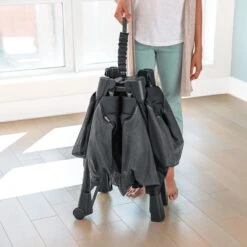 Chicco Dash Quick-Fold Playard -Megababies USA Chicco Dash Charcoal Folded 2400