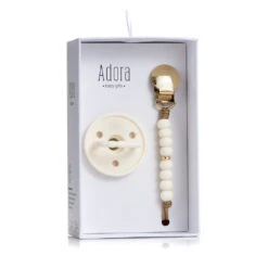 Adora Pacifier And Clip Gift Set -Megababies USA Classic Vanilla Gold Ombre 960x dc2100bd 722f 431e 910e 9a42d7cf544d