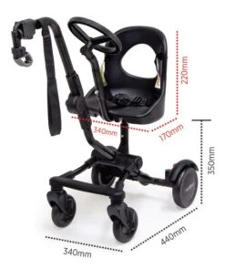 Valco Baby Co-Rider Ride-Along Seat -Megababies USA Co rider measurements 454x543 1
