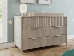 Moonlit Crescent Collection 6-Drawer Dresser + Changer