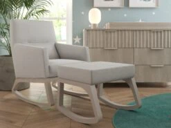Moonlit Crescent Collection Rocker + Ottoman