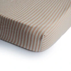 Mushie Extra Soft Muslin Mini Crib Sheet 21 Mushie Extra Soft Muslin Mini Crib Sheet -Megababies USA CribSheet Natural Stripes M 7c567fe7 9f07 4fd6 8b27 68e7946ac20d