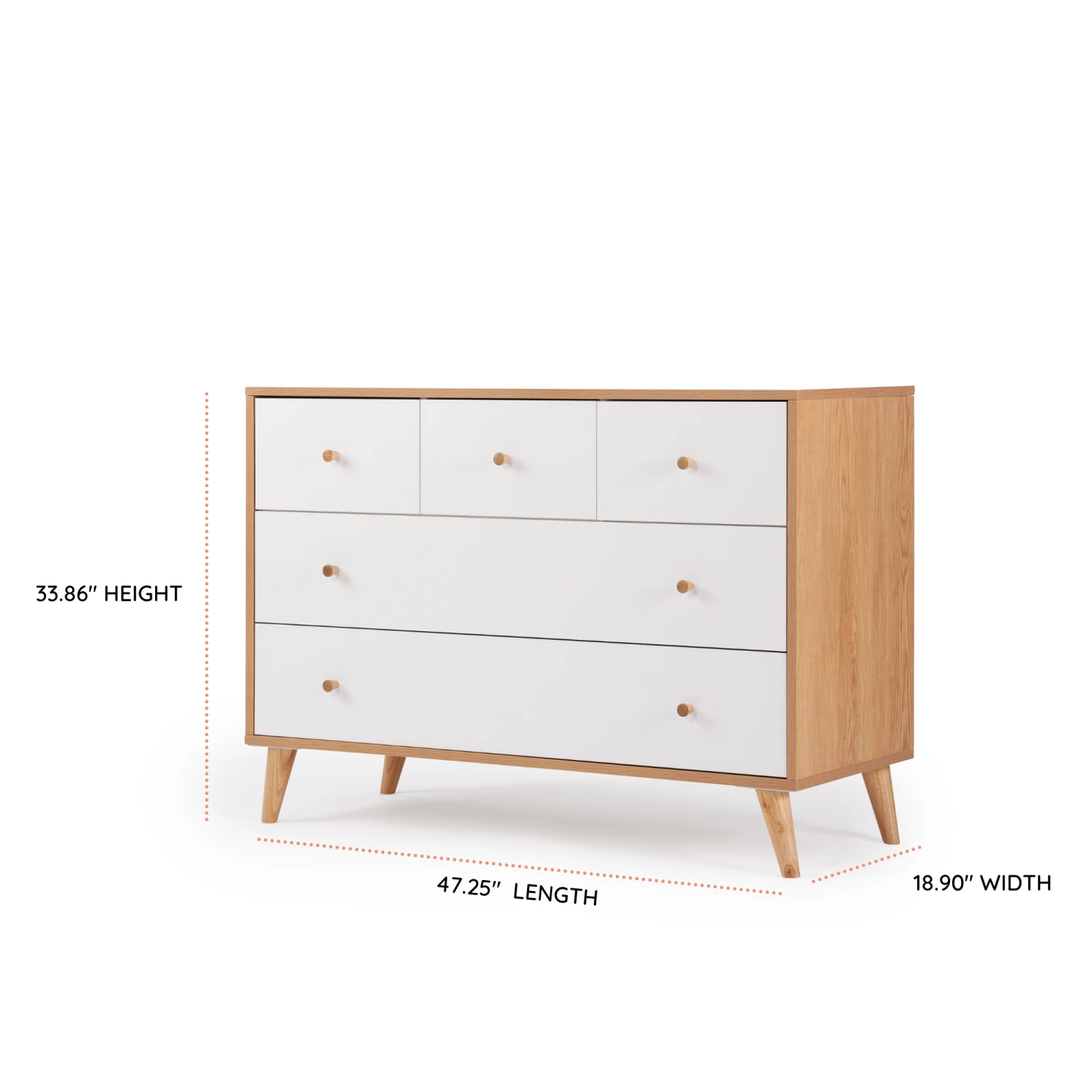 Dadada Austin 5-Drawer Dresser 5 Dadada Austin 5-Drawer Dresser - Image 5