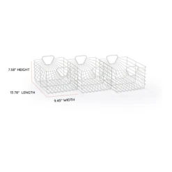 Dadada Storage Basket Set Of 3 19 Dadada Storage Basket Set Of 3 -Megababies USA DD CentralPark P Baskets Sage DIMS
