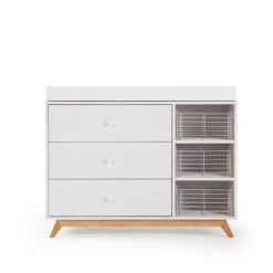 Dadada Central Park 3-Drawer Dresser -Megababies USA DD CentralPark P Dresser White ChangingTray