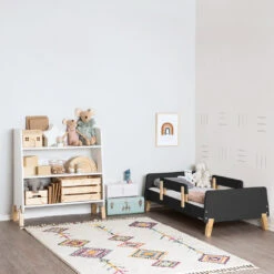 Dadada Muse Toddler Bed -Megababies USA DD Muse LS graphite todder bed. 2