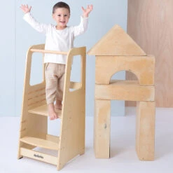 Dadada Toddler Tower -Megababies USA DD ToddlerTower LF Natural