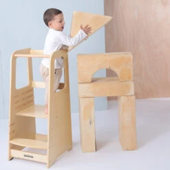Dadada Toddler Tower -Megababies USA DD ToddlerTower LF Natural 2