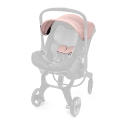 Doona Canopy And Shoulder Pads -Megababies USA Doona US FabricSetangle 35649 BlushPink V2 transparent