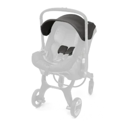 Doona Canopy And Shoulder Pads -Megababies USA Doona US FabricSetangle 35649 GreyHound V2 transparent