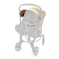 Doona Canopy And Shoulder Pads -Megababies USA Doona US Fabric Set angle 35649 Sahara Sand V2 grey