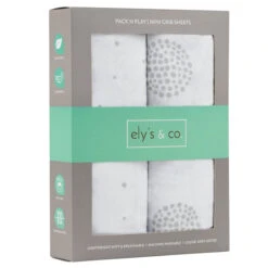 Ely's & Co. Cotton Pack N Play/ Porta Crib Sheet - 2 Pack -Megababies USA ELI CO.GreyDottieSheets 4 600x 73169810 1e73 42ec a04b e40cbccc7a32