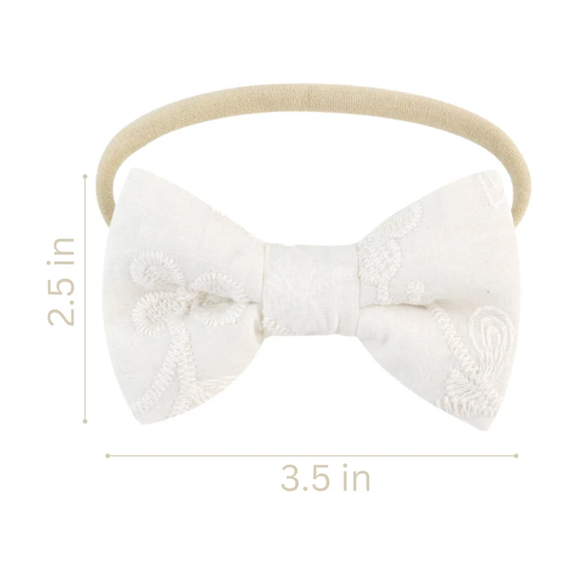 Ali+Oli Cotton Double Sided Baby Bib With Bow 3 Ali+Oli Cotton Double Sided Baby Bib With Bow - Image 3