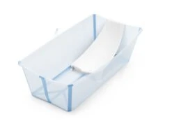 Stokke Flexi Bath X-Large Bundle -Megababies USA FlexiBath XL OceanBlue NewbornSupport 231220 3095