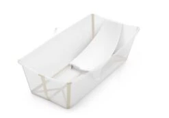 Stokke Flexi Bath X-Large Bundle -Megababies USA FlexiBath XL SandyBeige NewbornSupport 231220 3095