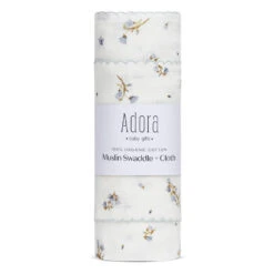Adora Organic Cotton Muslin Swaddle + Cloth Set 14 Adora Organic Cotton Muslin Swaddle + Cloth Set -Megababies USA Floral Boys out of packaging 960x 19eb12c9 4549 4ec7 90c7 ba522343d30c