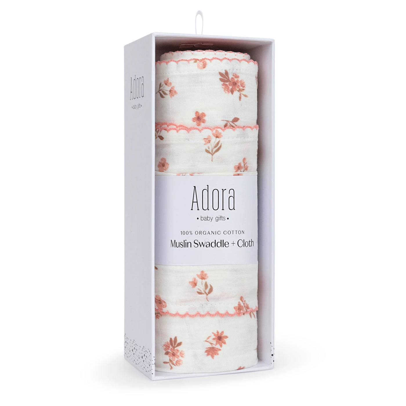 Adora Organic Cotton Muslin Swaddle + Cloth Set 11 Adora Organic Cotton Muslin Swaddle + Cloth Set - Image 11