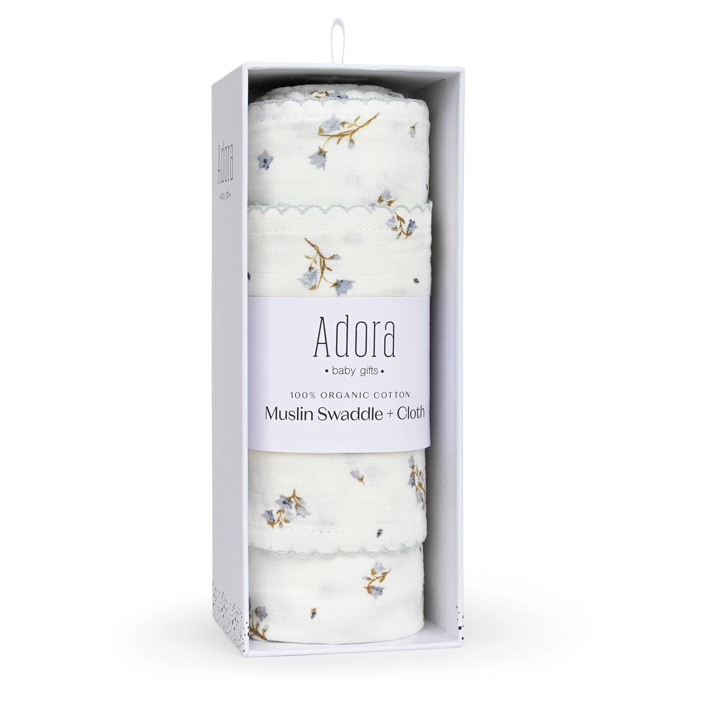 Adora Organic Cotton Muslin Swaddle + Cloth Set 6 Adora Organic Cotton Muslin Swaddle + Cloth Set - Image 6